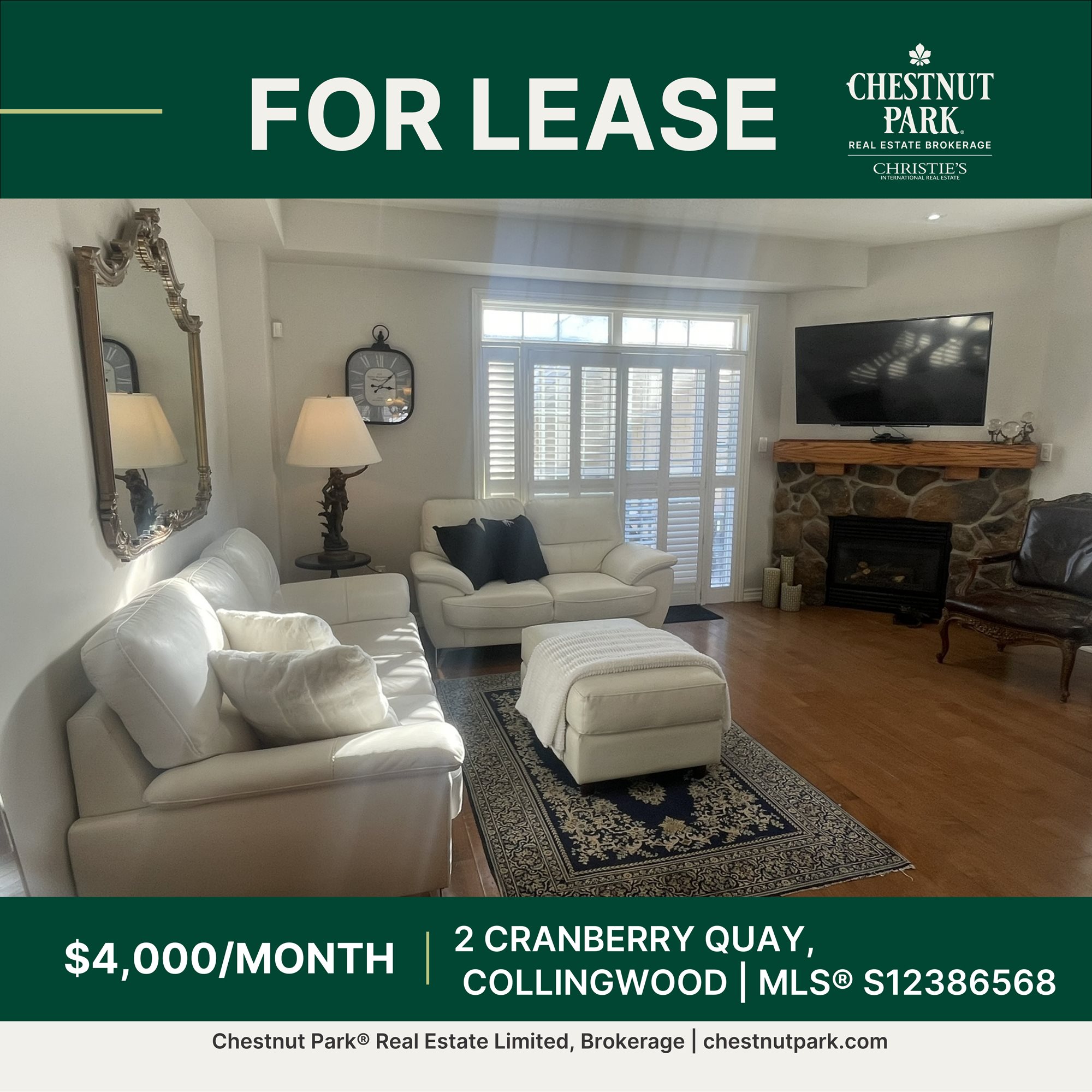 CRANBERRY QUAY 3 BEDROOM TOWNHOUSE FOR RENT