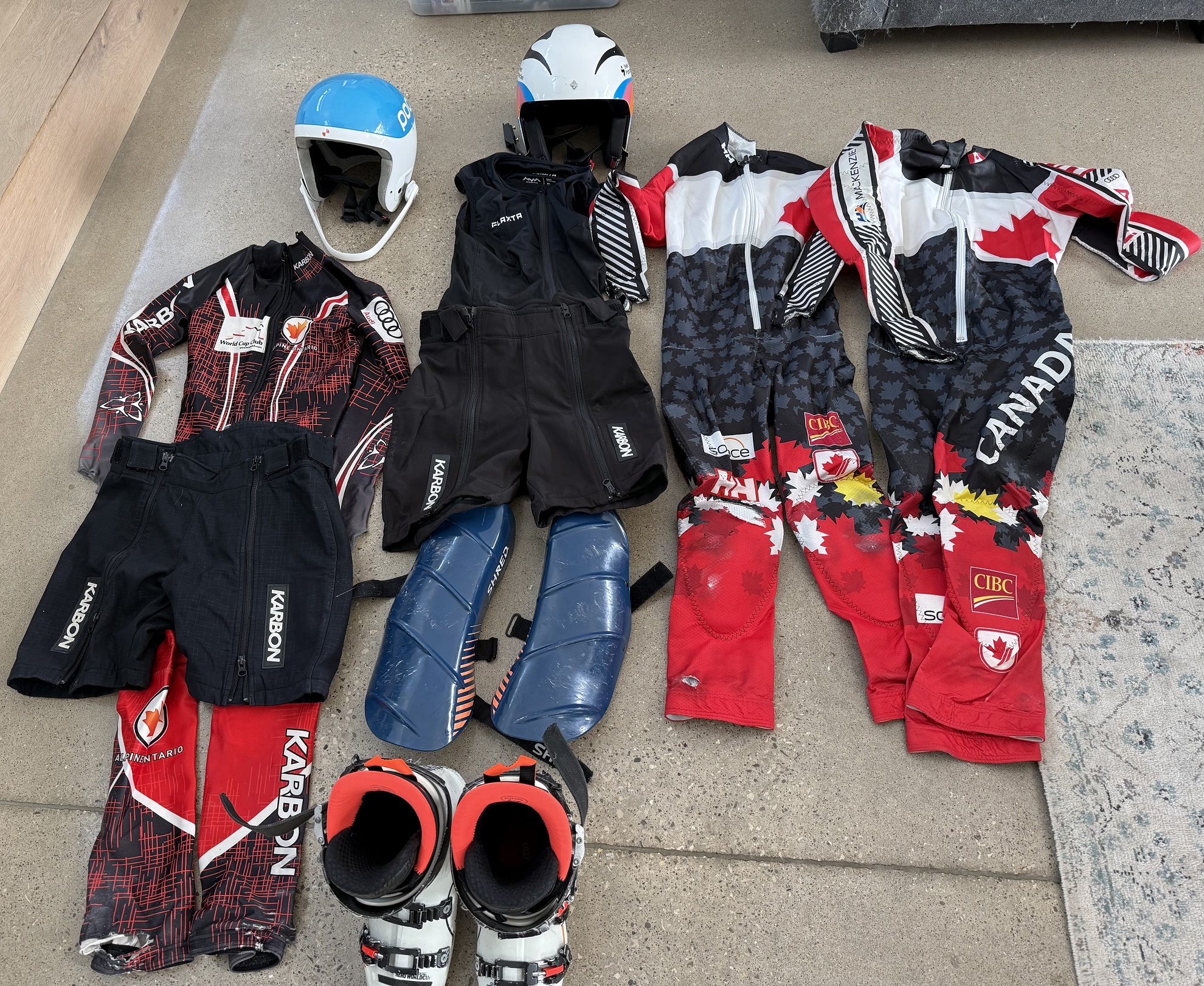 ski race gear - u14/u16